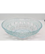 Indiana Glass Vintage Ice Blue Windsor Button &amp; Cane 7.5&quot; Wide Serving B... - $27.06 CAD