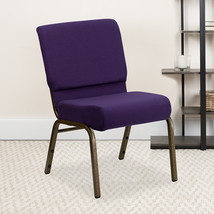 Purple Fabric Church Chair FD-CH0221-4-GV-ROY-GG - £86.28 GBP