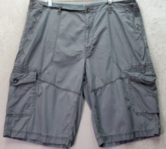 Helix Cargo Shorts Men Size 40 Gray 100% Cotton High Rise Flat Front Reg... - £15.87 GBP