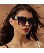 New Luxury  Design Square Oversized Sunglasses Women 2025 Fashion Thick ... - $18.75 CAD