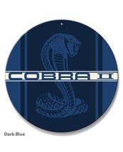 Ford Mustang Cobra 2 Car Vehicle Logo Poster Metal Round Sign 8x8in Vint... - €21,47 EUR