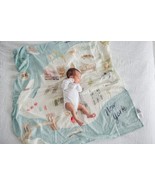 Loulou Lolipop Baby Swaddle Soft Blanket Muslin Wrap 47&quot; x 47&quot; New York NYC - £23.81 GBP