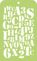 Kaisercraft Mini Designer Templates 3.5&quot;X5.75&quot; Typography - £6.22 GBP