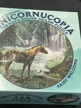 NEW Unicornucopia Round Puzzle Fairy Welcome Sandy Rusinko Unicorn #51 - $15.52
