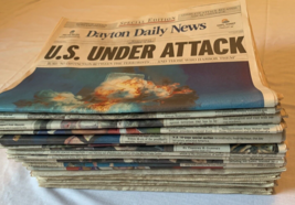 911 - 16 Consecutive Newspapers World Trade Center ATTACK Dayton Daily News 9/11 - £100.51 GBP