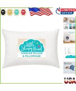 Hypoallergenic 13x18 Kids Pillow &amp; Case - Ergonomic Neck Support for Tod... - €42,91 EUR