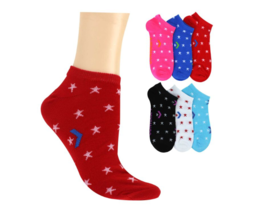 Converse Women   Flat Knit No Show 6 Pack Socks - $19.99
