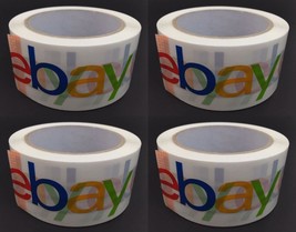 Ebay Logo Branded Shipping Packaging Packing Tape-75 yards x2&quot; Free Ship 4 ROLLS - £17.86 GBP