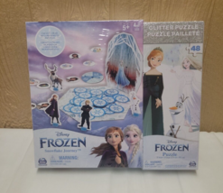 Disney Frozen Snowflakes Journey Game with Glitter Puzzle 48 pcs - £11.37 GBP