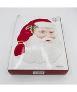 Fitz and Floyd Christmas Vtg.Santa Canapé  Cookie Plate 2008 Brand New - $13.86