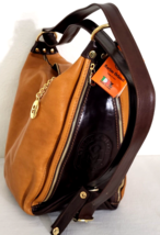 Marino Orlandi Saddle Brown Italian Designer Large Backpack Sling Bagnwt! - £300.70 GBP