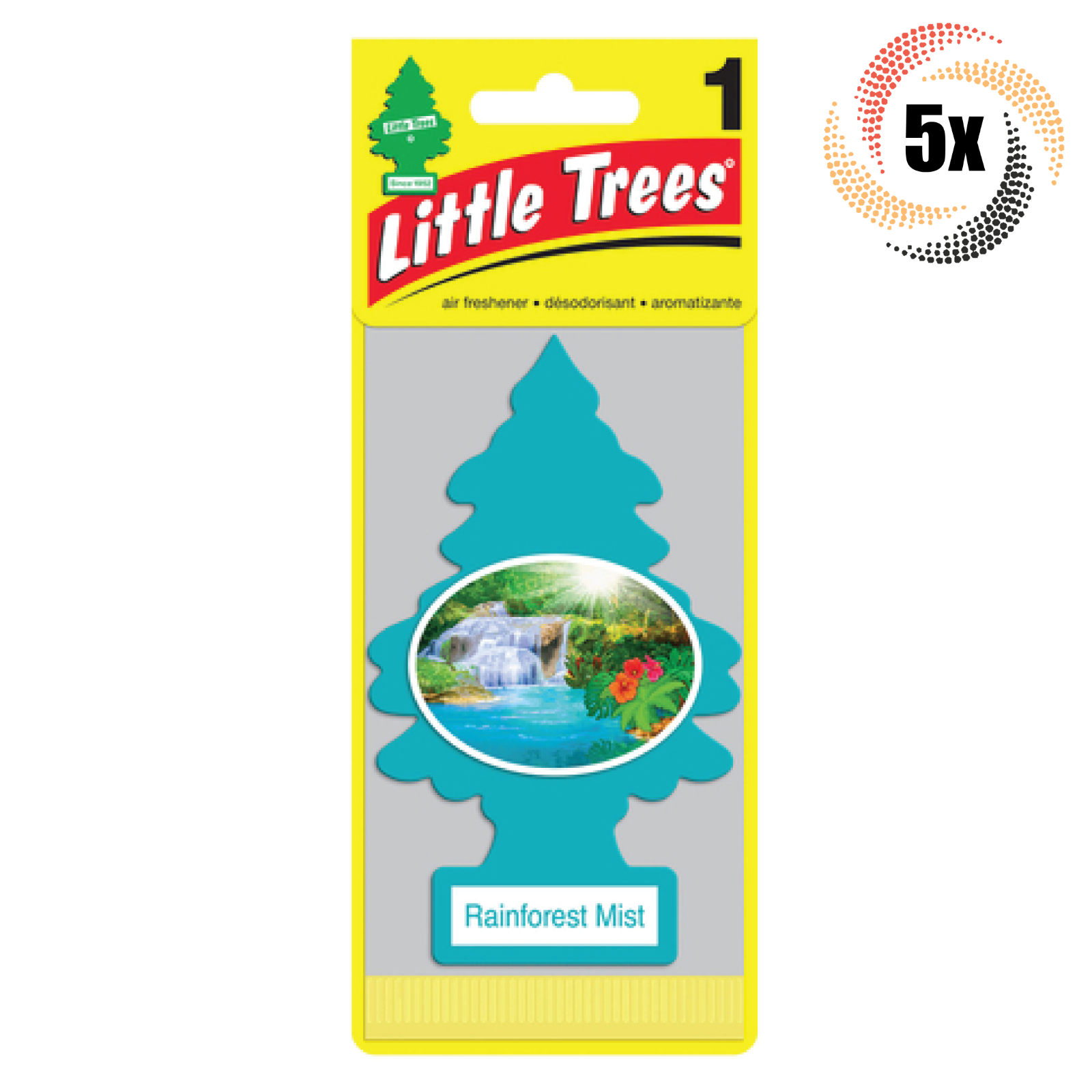 5x Packs Little Trees Single Rainforest Mist Scent Hanging Trees | Preve... - $10.40