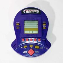 Purple Electronic Handheld Yahtzee Game Hasbro Works Some Wear 0322! - £11.87 GBP