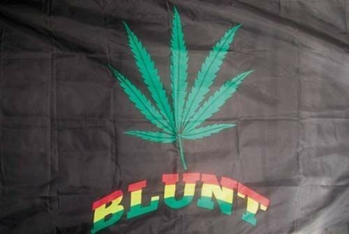 BLUNT FLAG FL303 flags banner marijuana pot leaf ganja 3x5 wall decorati... - $6.64