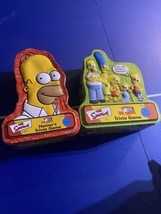 The Simpsons Trivia Game &amp; HOMER&#39;S TRIVIA GAME Collectible Tin With Post... - $24.75