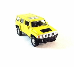 Hummer H3 Yellow Welly 1/38 Modelo De Colector De Coches En Miniatura, Nuevo - £24.46 GBP