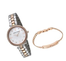 Women&#39;s Premium Crystal Accented Silver-Tone - $234.38