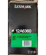 Lexmark 12A6360 High Yield Black Toner. New, Genuine And Unopened. - £34.55 GBP