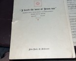 I Heard The Voice Of Jesus Say Sheet Music 1889 By Harris - £6.70 GBP