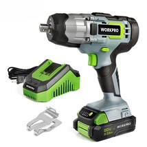 WORKPRO 20V Cordless Impact Wrench, 1/2-inch, 320 Ft Pounds Max Torque, 2.0Ah Li - £94.02 GBP