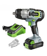 WORKPRO 20V Cordless Impact Wrench, 1/2-inch, 320 Ft Pounds Max Torque, ... - £93.18 GBP