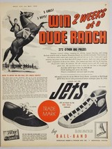 1952 Print Ad Red Ball Jets Tennis Shoes Dude Ranch Contest Mishawaka,Indiana - £16.04 GBP