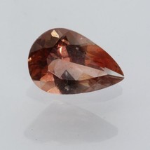 Oregon Sunstone Copper Reddish Peach Faceted Pear Untreated Gemstone 1.18 carat - £63.11 GBP