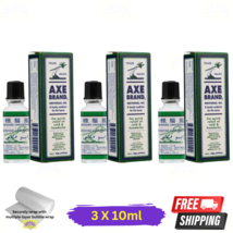 3 X Axe Brand Universal Medicated Oil 10ml Fast Relief for Cold &amp; Pain - $22.90