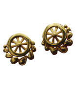 22k merry shine gold easter sunday jewelry cluster earrings for mother - €442,90 EUR