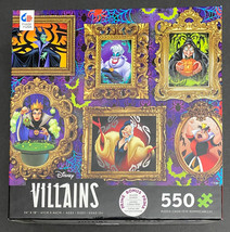 CEACO Disney Villains Framed Paintings 550 Piece Jigsaw Puzzle, 24&quot;x18&quot; ... - £9.41 GBP