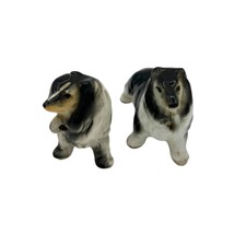 Vintage Pair Porcelain Collie Dog Figurine Lassie 2x2.5 - $24.71