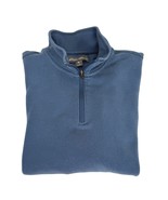 Eddie Bauer Men&#39;s 1/4-Zip Cotton Sweater Blue Size L - $278.12 MXN