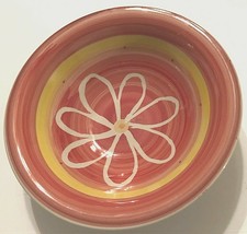 SUNBURST Tabletops Gallery Pink Orange Yellow Floral Dessert Soup Bowl 6.5&quot; - £6.25 GBP