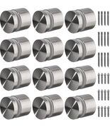 12 Pack Heavy Duty Glass Railing Standoff Hardware for Balcony Stair Bal... - $118.52