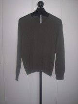 Gap Men&#39;s Ls Green V-NECK PULLOVER-XL-100% COTTON-LIGHTWEIGHT-BARELY WORN-NICE - £6.86 GBP