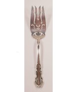 Reed &amp; Barton Sterling Silver Georgian Rose Small Meat Fork 7.5&quot; Nice - $1,584.41 MXN