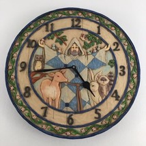 Jim Shore St. Francis Clock with Animals #C4005397 Works 2005 12” Time P... - $59.35