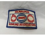 Vintage Milwaukee Award Bowling Associations Embroidered Iron On Patch 3... - $9.89