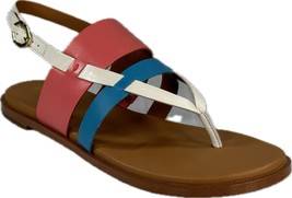 COLE HAAN Women&#39;s Finley Grand Strappy Leather Sandal W20415 - £60.49 GBP