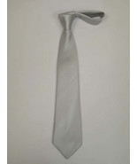 Men&#39;s 100% Silk Woven Tie J.Valintin Private Collection J27 Silver Gray - £23.48 GBP