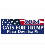 Cats for Trump Bumper Sticker or Magnet Trump Vance 2024 MAGA Cats for T... - $4.94+