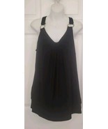 White House Black Market Womens Tank Blouse Rings On Straps Top Size Large - $19.79