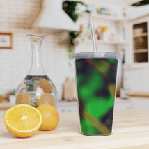 Colorful Painting Plastic Tumbler with Straw - £15.17 GBP