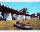 Seven Mile Pont Pour Clé Ouest De Pigeon Clé Floride Fl Unp Chromé Carte... - $3.02