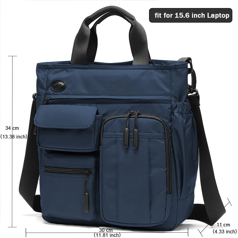 SWISS Mens USB Charging Messenger Bag Waterproof Zipper Handbag for Male... - $76.74