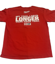 Milwaukee Mens L Large Graphic Print T-Shirt Gildan Cotton Red Funny - £11.21 GBP
