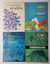 Vintage Scholastic Paperback Lot Ghost Town Treasure Dinosaurs Behind the Word - £11.91 GBP