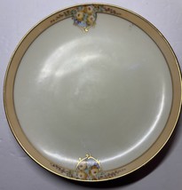 Antique Metro China Plate Hand Painted Floral Salad Dessert 8 Inches Vin... - $15.84