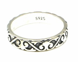 Solide Style 925 Bague en Argent Uni Unisexe Bande 17/57 N°Taille - £21.41 GBP