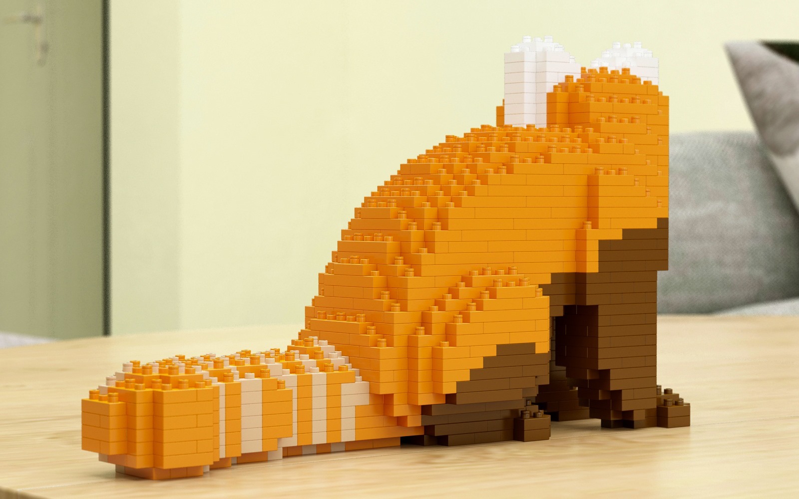 Red Panda Sculptures (JEKCA Lego Brick) DIY Kit Item image 4